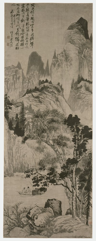 Landschaft für Yongweng, Qing-Dynastie, ca. 1687-90 von Shitao Daoji