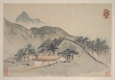 Landschaften, ca. 1690er (Album mit acht Blättern) von Shitao Daoji