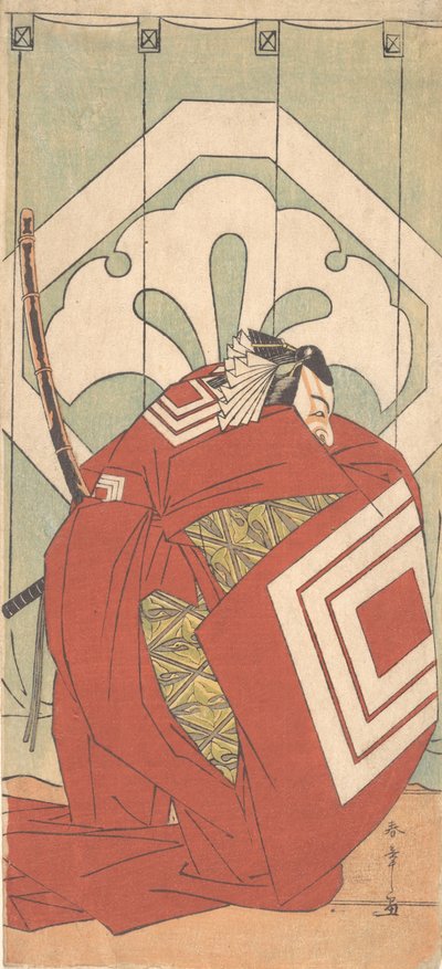 Ichikawa Danjuro V in einer Shibaraku-Rolle von Shunsho