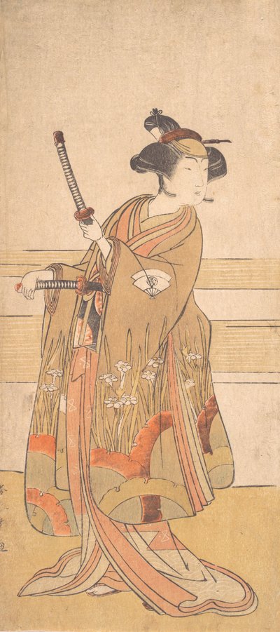 Onoe Tamizo als Samurai-Frau von Shunsho