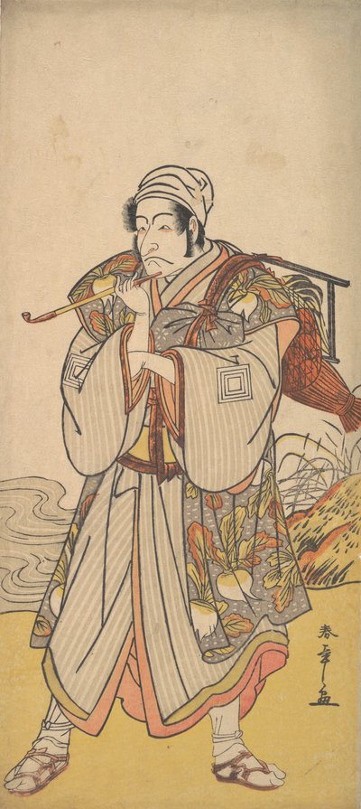 Der Schauspieler Danjuro III als wandernder Händler, 1726-1792 von Shunsho