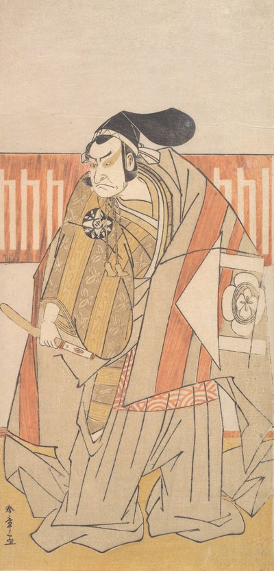 Der erste Nakamura Nakazo in der Rolle des Kudo Suketsune, wahrscheinlich 1775 von Shunsho