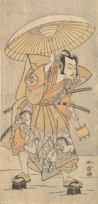 Der zweite Nakamura Juzo als Samurai von Shunsho