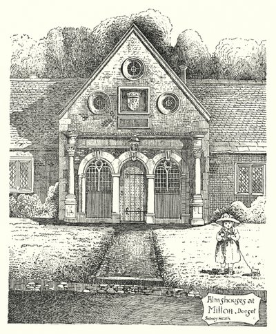 Almshouses in Milton, Dorset von Sidney Heath