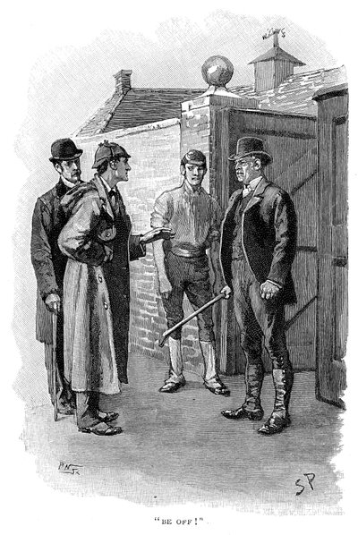 Das Abenteuer von Silver Blaze, Holmes verhört einen Verdächtigen von Sidney Paget