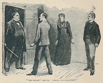 Du Schurke! sagte er. Wo ist meine Tochter, 1892 von Sidney Paget