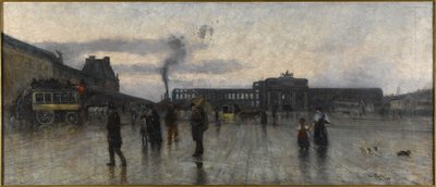 Die Ruinen der Tuilerien und der Place du Carrousel von Siebe Johannes Ten Kate