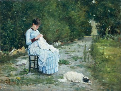 Im Garten von Silvestro Lega