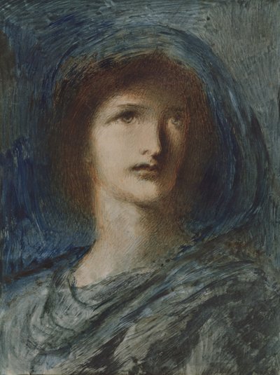Kopf eines jungen Mädchens von Simeon Solomon