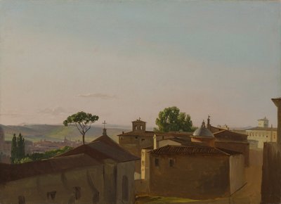 Ansicht auf dem Quirinalshügel, Rom von Simon Alexandre Clément Denis