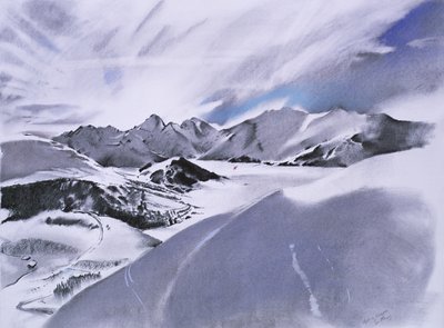 Alpen und Wolken von Simon Fletcher