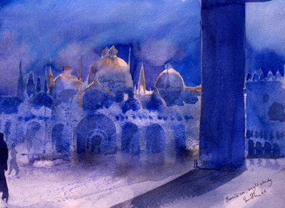 Basilika, Nachtstudie von Simon Fletcher