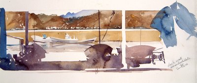 Dockwand Amanohashidate, 2000 von Simon Fletcher