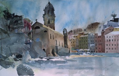 Fernazza, Cinque Terre, 2002 von Simon Fletcher
