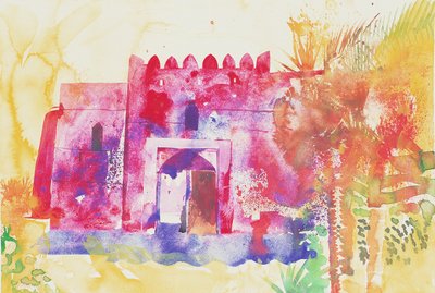 Jabreen-Wände, Oman, 2005 von Simon Fletcher