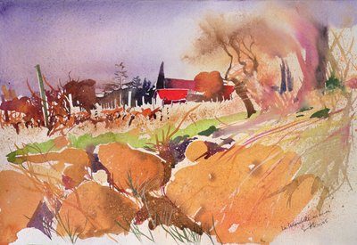 La Colombette im Winter, Frankreich, 2004 von Simon Fletcher