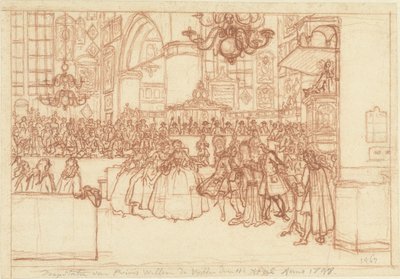 Taufe von Prinz Wilhelm V., 1748 von Simon Fokke