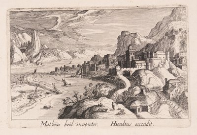 Alpines Flusstal, aus Topographia Variarum Regionum von Simon Frisius