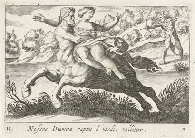 Nessus versucht Deïanira zu entführen von Simon Frisius