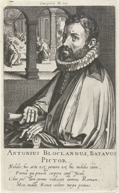 Porträt von Anthonie Blocklandt von Simon Frisius