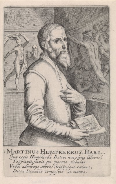 Porträt von Maarten van Heemskerck von Simon Frisius