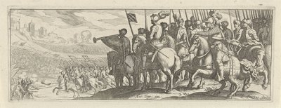 Reiter mit Lanzen (Cavalerie) von Simon Frisius