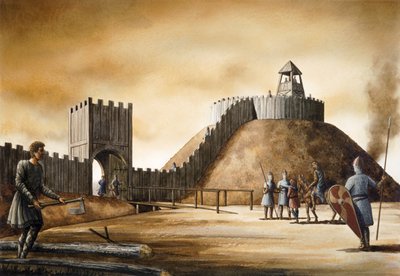 Pickering Castle, 11. Jahrhundert, ca. 1990-2010 von Simon Hayfield
