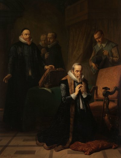 Das letzte Gebet von Johan van Oldenbarnevelt von Simon Opzoomer