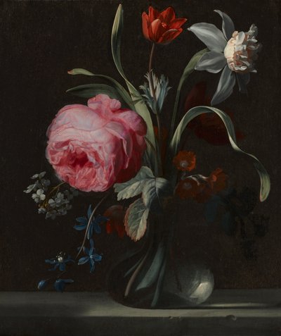Blumen in einer Vase, um 1669 von Simon Peeterz Verelst