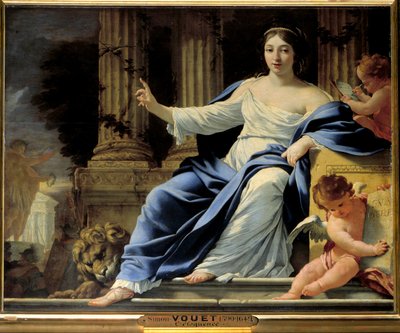 Eloquenz. Darstellung von Polymnie, Muse der Eloquenz von Simon Vouet
