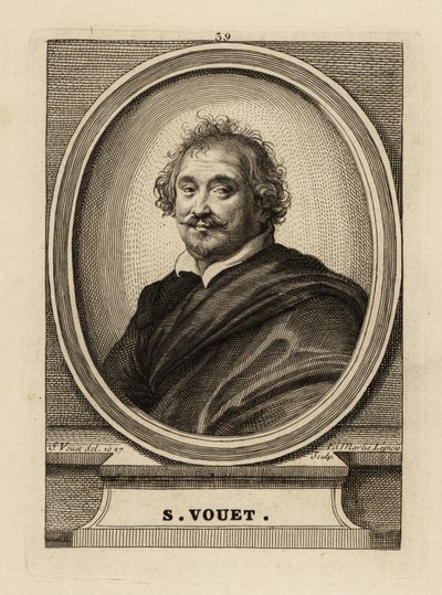 Porträt von Simon Vouet von Simon Vouet