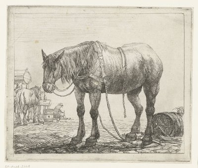 Ruhendes Arbeitspferd (Verschiedene Tiere) von Simon de Vlieger