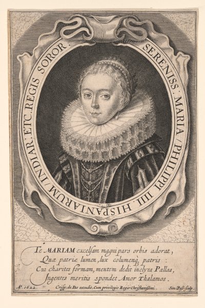 Maria von Österreich, Infantin von Spanien von Simon van de Passe