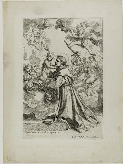 Der heilige Antonius von Padua von Simone Cantarini