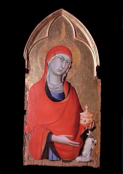 Orvieto-Polyptychon, Maria Magdalena und der Stifter von Simone Martini