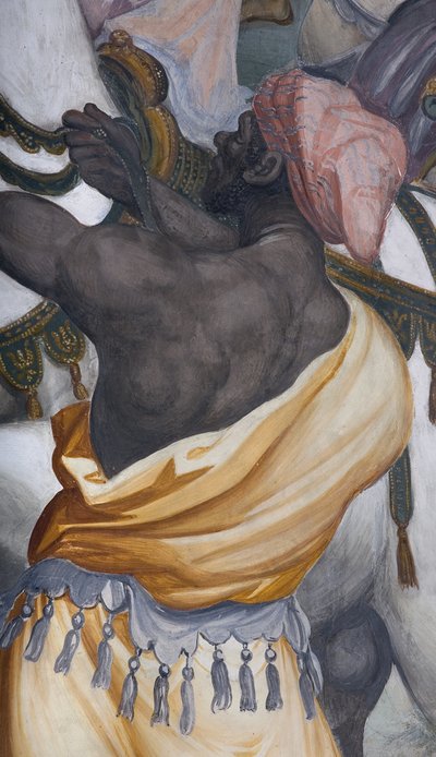 Die Anbetung der Könige, Presbyterium, 1578-82 (Detail) von Simone Veneziano Peterzano