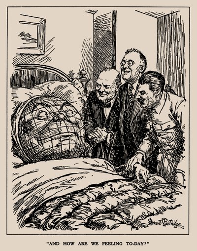 Und wie fühlen wir uns heute, 1945 von Sir Bernard Partridge