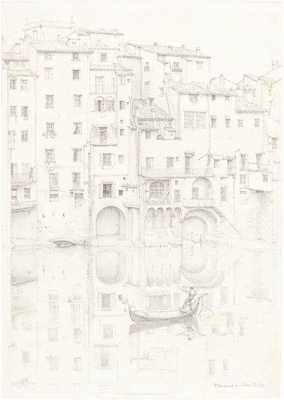 Ein Blick auf den Arno, Florenz von Sir Edward John Poynter