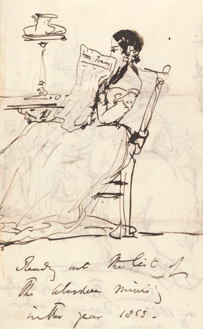 Verlesung der Liste des Aberdeen-Ministeriums von Sir Edwin Henry Landseer
