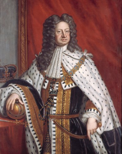 Porträt von Georg I. in Salbungsrobe von Sir Gotfrey Kneller