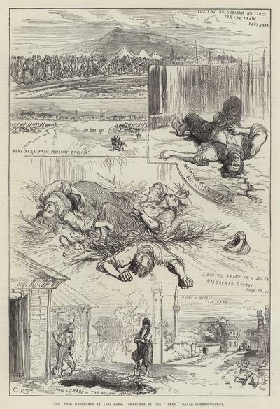 Der Krieg, Massaker in Yeni Zara von Sir John Charles Robinson