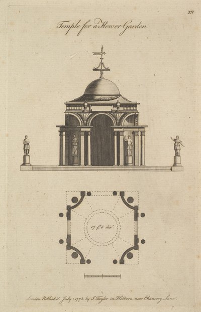 Tempel für einen Blumengarten von Sir John Soane