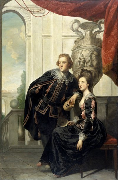 Sir Watkin Williams-Wynn und Lady Henrietta Williams-Wynn, seine Frau, in Maskenkostümen von Sir Joshua Reynolds