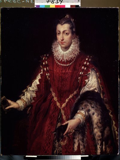 Porträt einer Patrizierin, Mitglied einer reichen Familie des mittelalterlichen Italiens von Sofonisba Anguissola