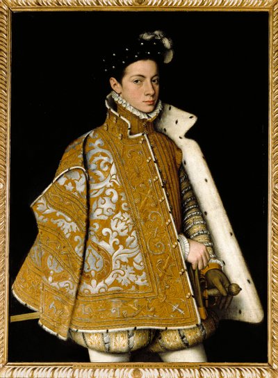 Porträt von Alexandre Farnese (Alessandro Farnese) von Sofonisba Anguissola