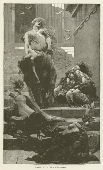 Niobe mit ihren Kindern von Solomon Joseph Solomon