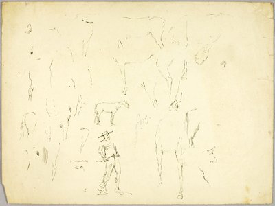 Pferdestudie von Solon H. Borglum