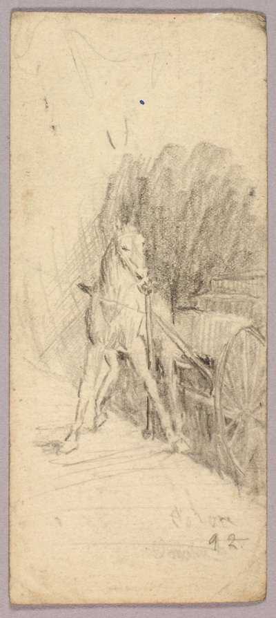 Pferd und Wagen von Solon H. Borglum