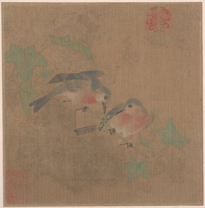 Vögel auf Fruchtzweig von Song Dynasty Chinese School