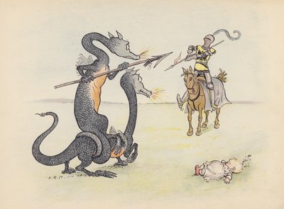 Illustration für Little Twin Dragons von S Rosamond Praeger von Sophia Rosamond Praeger